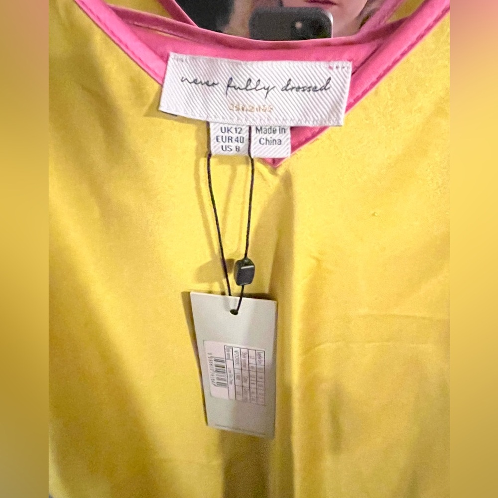 Never Fully Dressed Lime Slip Dress - Medium NWT - Picture 4 of 4